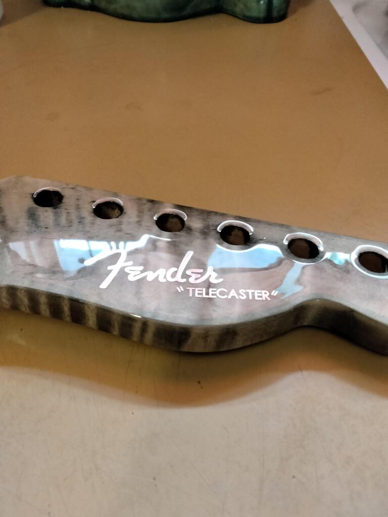 Fender Telecaster Deluxe Headstock Decal Logo Gold or Silver Foil