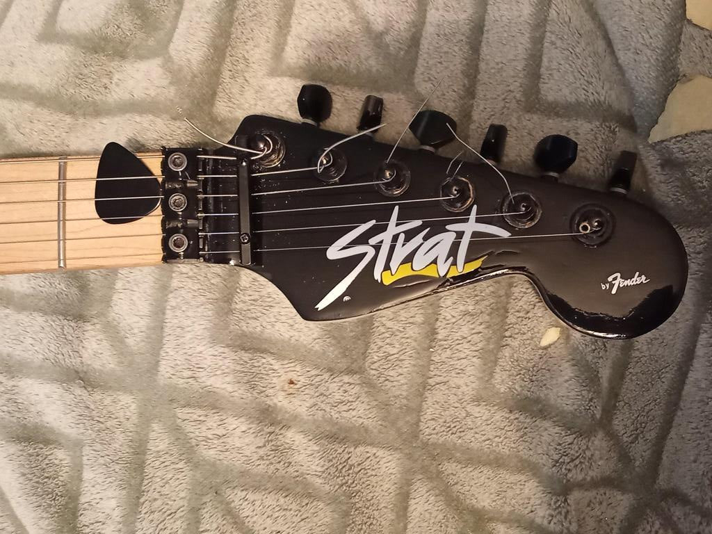 Fender HM Heavy Metal STRAT Guitar Headstock Decal Logo Vinyl Peel & Stick