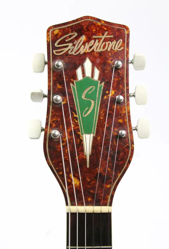 Silvertone H-43 Guitar Headstock Decal Logo Vinyl Peel