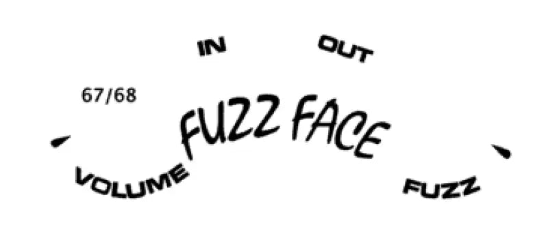 1967 / 1968 Fuzzface Reproduction Pedal Decal Waterslide or Vinyl Peel & Stick - Guitar-Restore