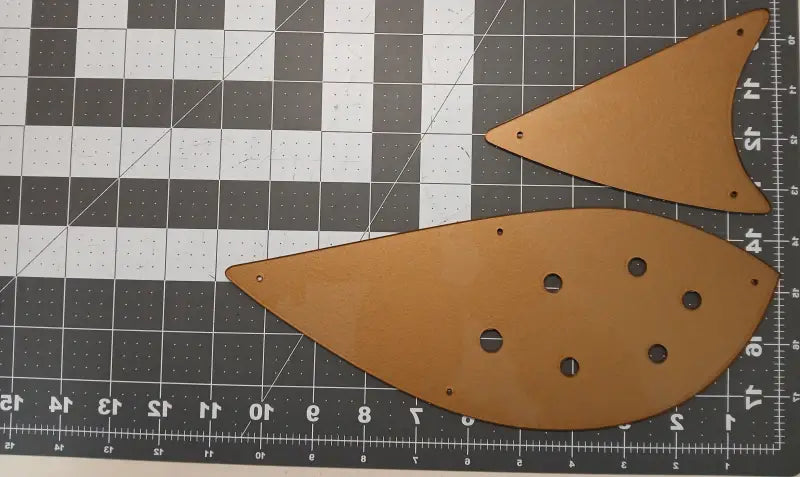 Rickenbacker 325/64 Reproduction Double Pick Guard And Truss Rod Cover Metallic Gold Acrylic For Restoration