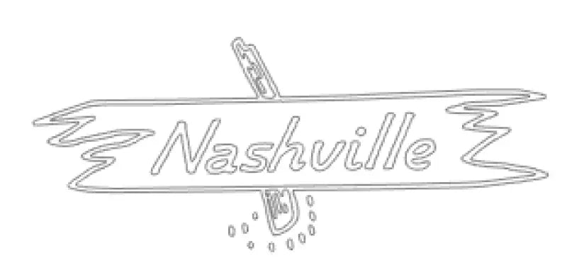 Gretsch Nashville Sign Post Pickguard Decal Vinyl Top or Reverse