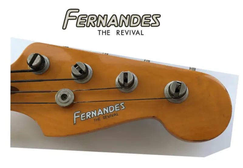 Fernandes Revival Precision Bass Guitar Headstock Decal Logo Waterslide