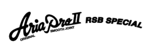 Aria Pro II RSB Special Bass Guitar Headstock Logo Decal Waterslide