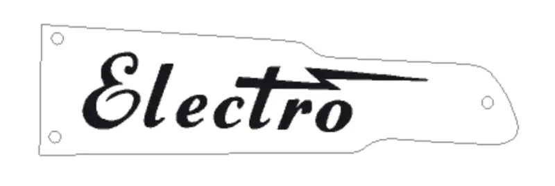 Rickenbacker Electro Guitar Reproduction Plastic Truss Rod Cover for 420 / 425, ES-16 in white. These are non raised letters. Made from plexiglass. These are not stickers, they are actual plates.I can add a logo on these as well, just message me!