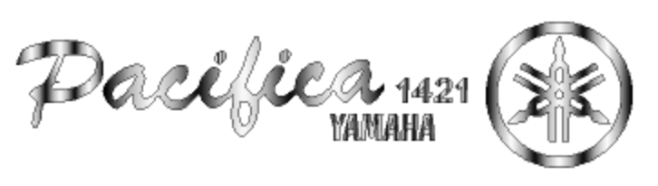 Yamaha Pacifica 1421 Guitar Headstock Decal Logo Waterslide or Foil Peel & Stick. Thank you!