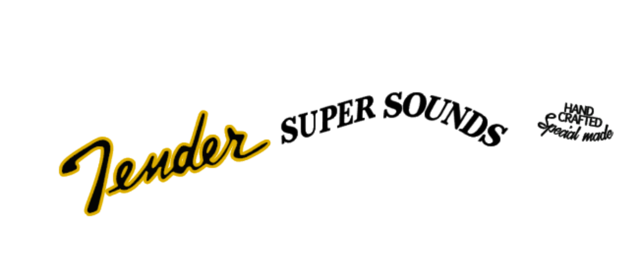 Tender Supersounds Model MIJ Strat Guitar headstock Waterslide Japan
