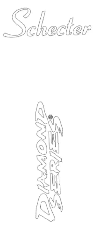Schecter Diamond Series Vertical Guitar Headstock Decal Logo Waterslide or Foil. Thank you!