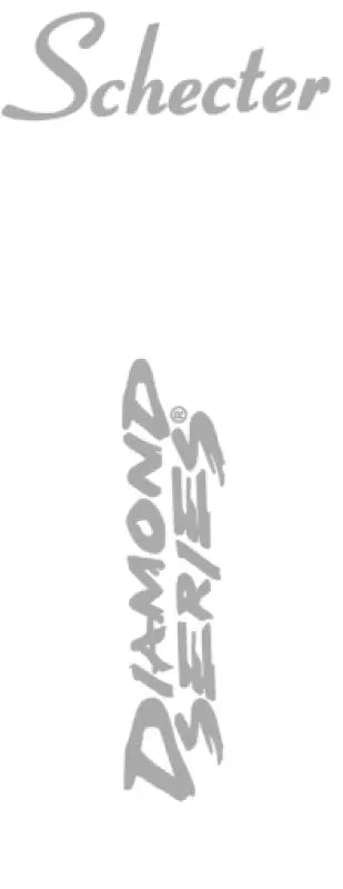 Schecter Diamond Series Vertical Guitar Headstock Decal Logo Waterslide or Foil. Thank you!