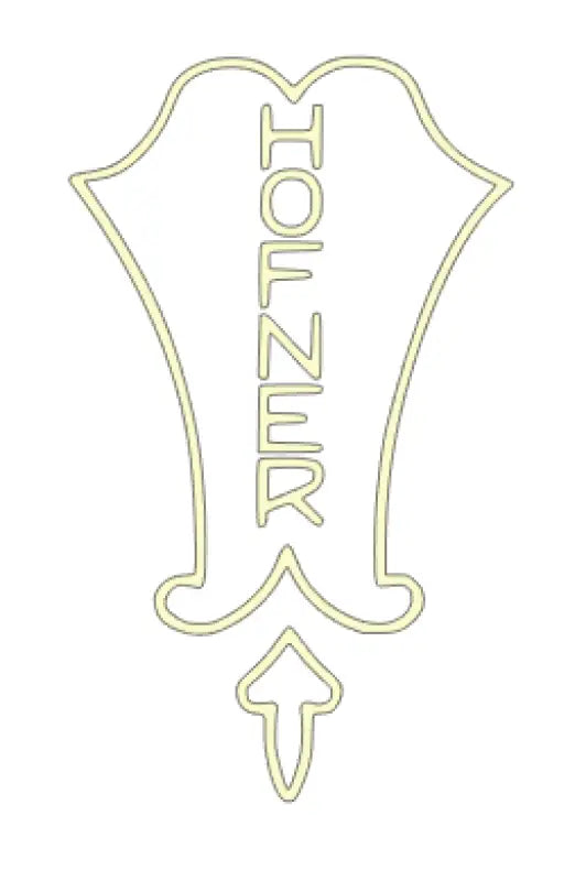 Hofner Violin Cavern Bass Guitar Headstock Decal Logo Vinyl or Foil