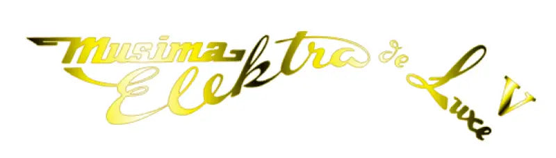 Musima Elektra De Luxe V or B Guitar Bass Headstock Decal Logo Waterslide, Vinyl or Foil