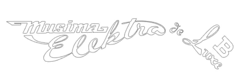 Musima Elektra De Luxe V or B Guitar Bass Headstock Decal Logo Waterslide, Vinyl or Foil