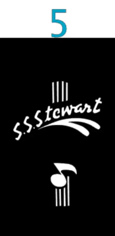S.S. Stewart By Harmony Guitar Headstock Decal Logo Wondertone, Orophonic, 9010, Arch Top