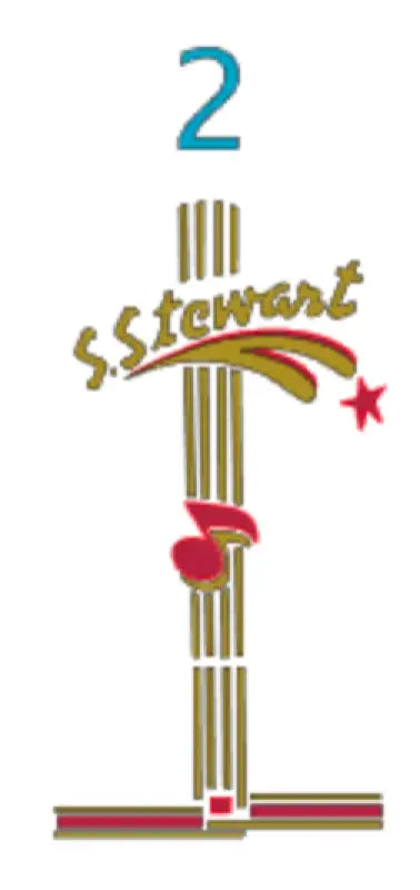 S.S. Stewart By Harmony Guitar Headstock Decal Logo