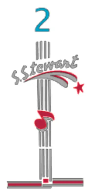 S.S. Stewart By Harmony Guitar Headstock Decal Logo