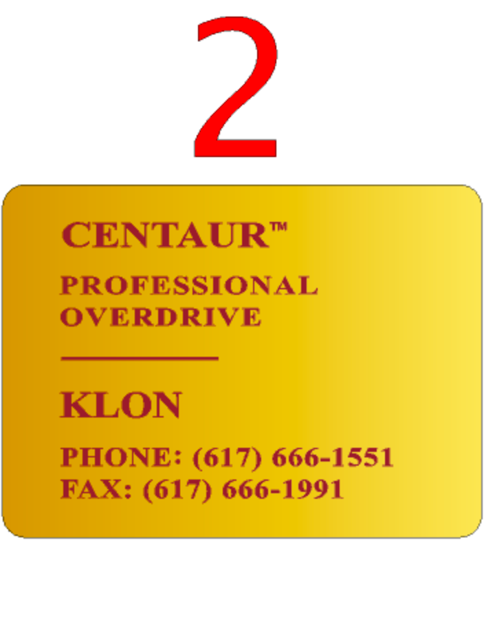 Klon Centaur Horsie and Non Horsie Long And Short Tail Guitar Effects Pedal Repro Restoration Decals Top and Bottom