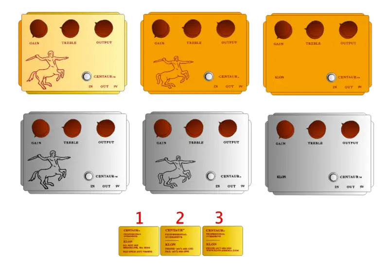 Klon Centaur Horsie and Non Horsie Long And Short Tail