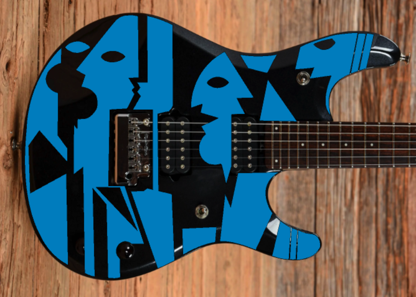 Ernie Ball Musicman JP Models John Petrucci Picasso Guitar Body Graphic Decal Set Vinyl Peel & Stick
