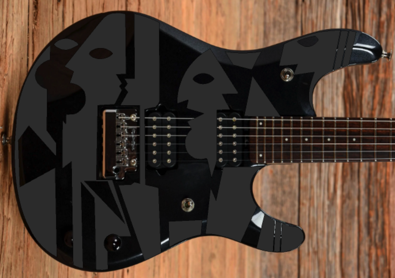 Ernie Ball Musicman JP Models John Petrucci Picasso Guitar Body Graphic Decal Set Vinyl Peel & Stick