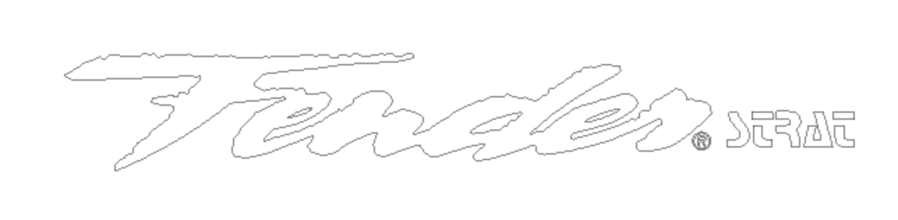 Fender H.M. Strat Heavy Metal Headstock Decal Waterslide