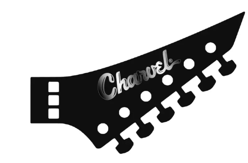 Charvel Model 7 Toothpaste Pointy Reverse Headstock Guitar Decal Logo Small