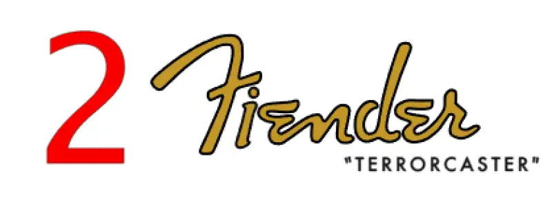 Fender Clone Funny Headstock Decals Fiender Stabocaster, Fiender Terrorcaster, Fiend Terrorcaster - Guitar-Restore