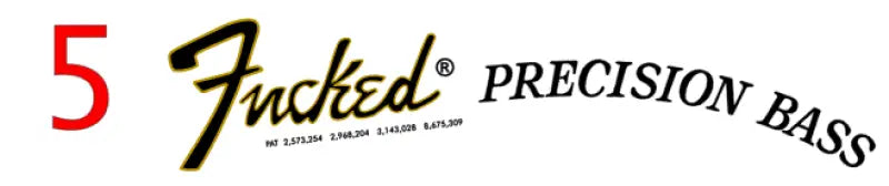 Fender Fucked Funny Clone Headstock Decals Stratocaster, Telecaster, Jazzmaster, Jazz Bass, & Precision Bass - Guitar-Restore