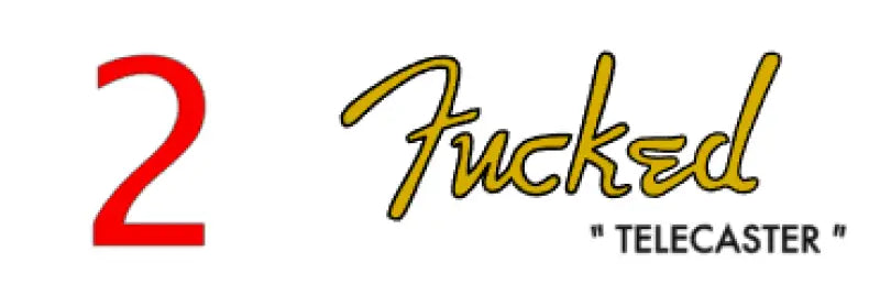 Fender Fucked Funny Clone Headstock Decals Stratocaster, Telecaster, Jazzmaster, Jazz Bass, & Precision Bass - Guitar-Restore