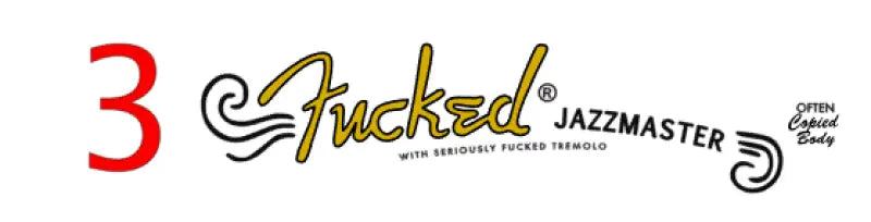Fender Fucked Funny Clone Headstock Decals Stratocaster, Telecaster, Jazzmaster, Jazz Bass, & Precision Bass - Guitar-Restore