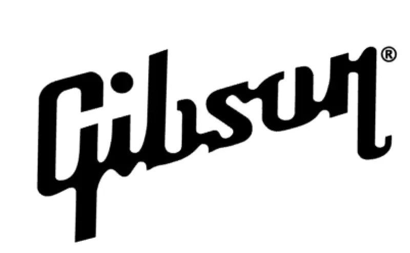 Gibson Guitar Headstock Decal Logo Waterslide - Black