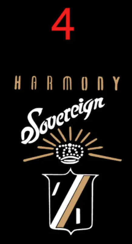 Harmony Sovereign Guitar headstock Decal Logo waterslide or Vinyl Peel & Stick All Years - Guitar-Restore