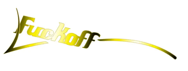 Ibanez Parody Funny Fuckoff Fucked Guitar Headstock Decal Logo