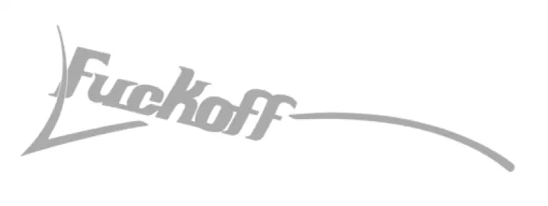 Ibanez Parody Funny Fuckoff Fucked Guitar Headstock Decal Logo