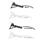 Ibanez S Series or Pro Line Repro Headstock Decal Logo Vinyl Waterslide - Guitar-Restore