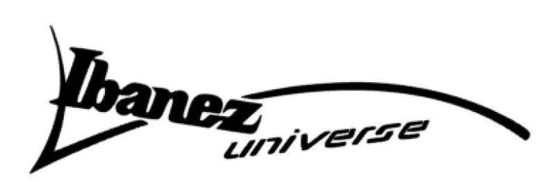 Ibanez UNIVERSE Repro Headstock Decal Logo Waterslide Vinyl or Foil Peel & Stick