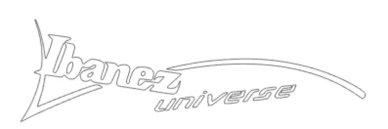Ibanez UNIVERSE Repro Headstock Decal Logo Waterslide Vinyl or Foil Peel & Stick