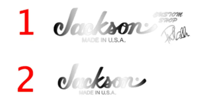Jackson Guitar Headstock Decals Phil Collen PC-1 Warrior
