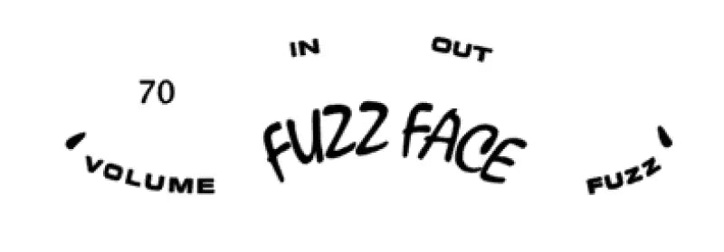 1970 Fuzzface Reproduction Pedal Decal Waterslide or Vinyl Peel & Stick - Guitar-Restore