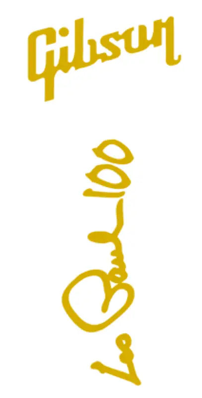 Gibson Lucille, Les Paul 100, Chet Atkins, ES 135 Guitar Headstock Decal Logo Vinyl or Foil - Guitar-Restore
