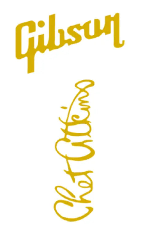Gibson Lucille, Les Paul 100, Chet Atkins, ES 135 Guitar Headstock Decal Logo Vinyl or Foil - Guitar-Restore