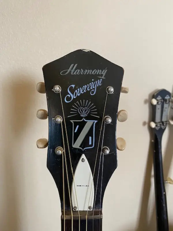 Harmony Sovereign Guitar headstock Decal Logo waterslide