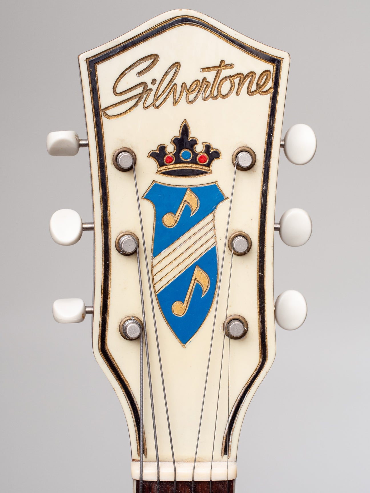 Silvertone Aristocrat 1950's Guitar Headstock Decal Logo