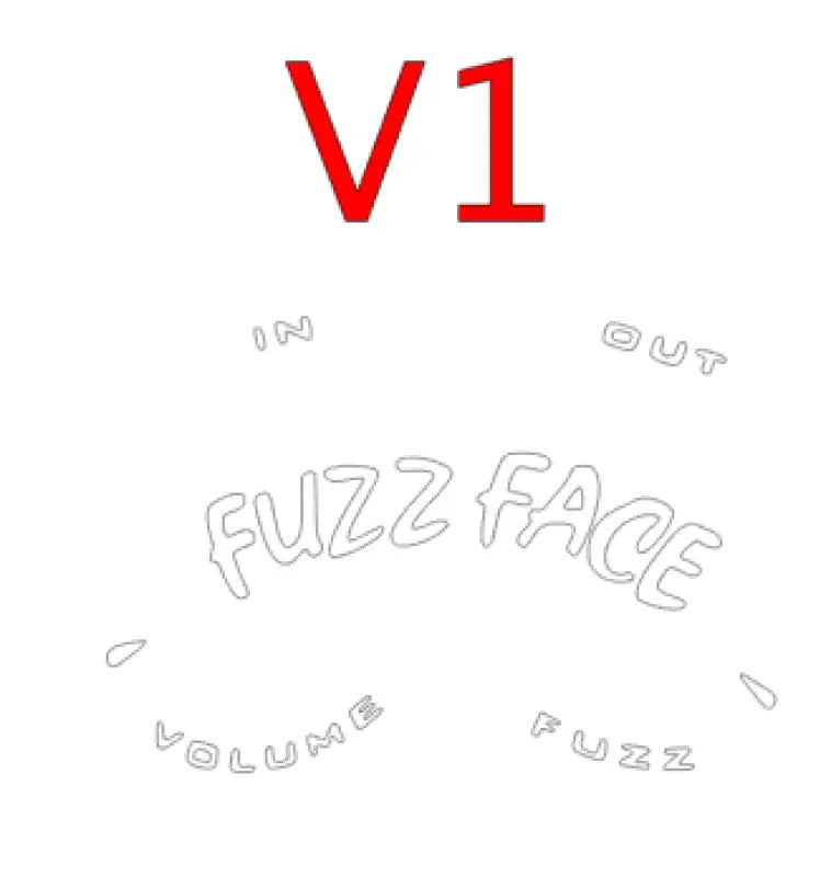 1966 Fuzzface Reproduction Pedal Decal Waterslide or Vinyl