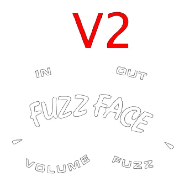 1966 Fuzzface Reproduction Pedal Decal Waterslide or Vinyl