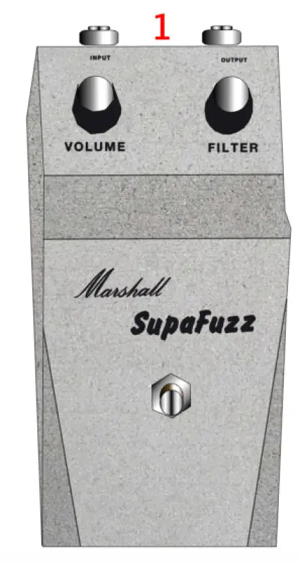 1967 or 1968 Marshall Supa Fuzz Guitar Effects Pedal