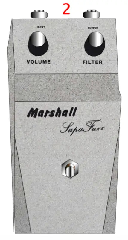 1967 or 1968 Marshall Supa Fuzz Guitar Effects Pedal