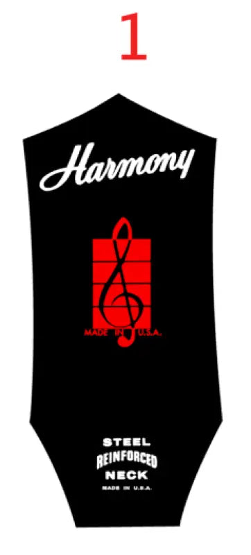 50's Harmony H215 , H1213 Guitar Headstock Decal Logo Vinyl