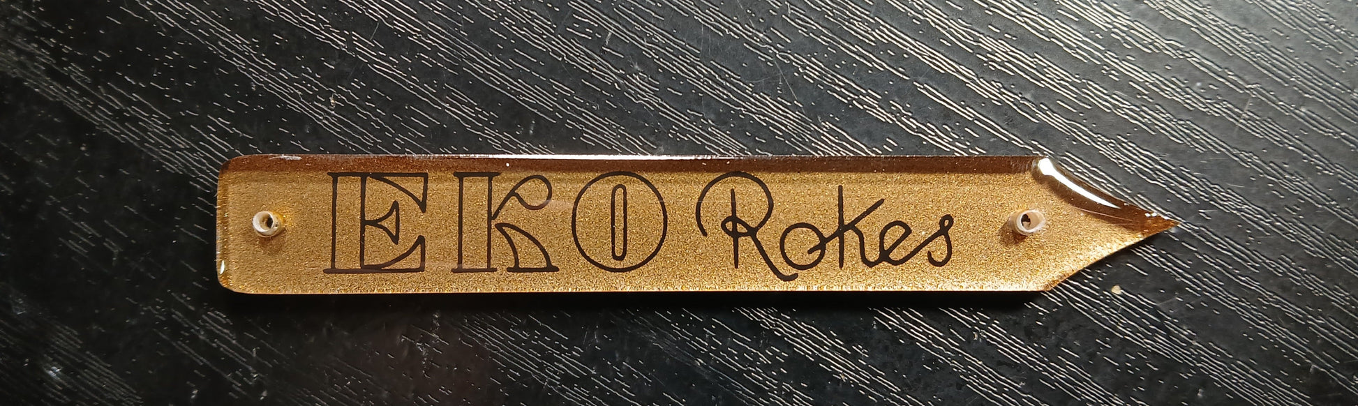 EKO Rokes Guitar or Bass Headstock Badge Acrylic