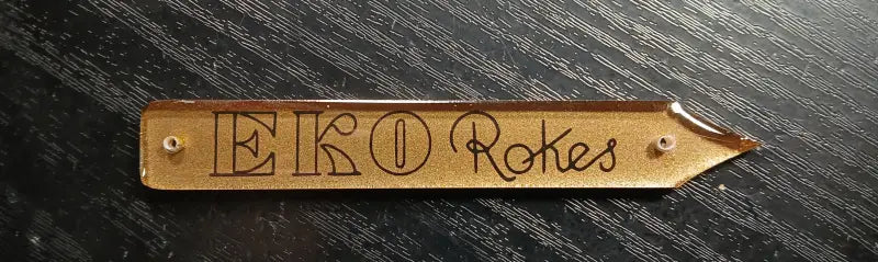 EKO Rokes Guitar or Bass Headstock Badge Acrylic