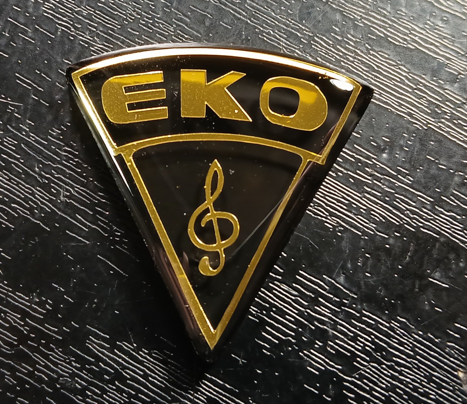 EKO Club , Florentine , Hollowbody Guitar Headstock Badge Acrylic Reproduction
